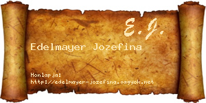 Edelmayer Jozefina névjegykártya